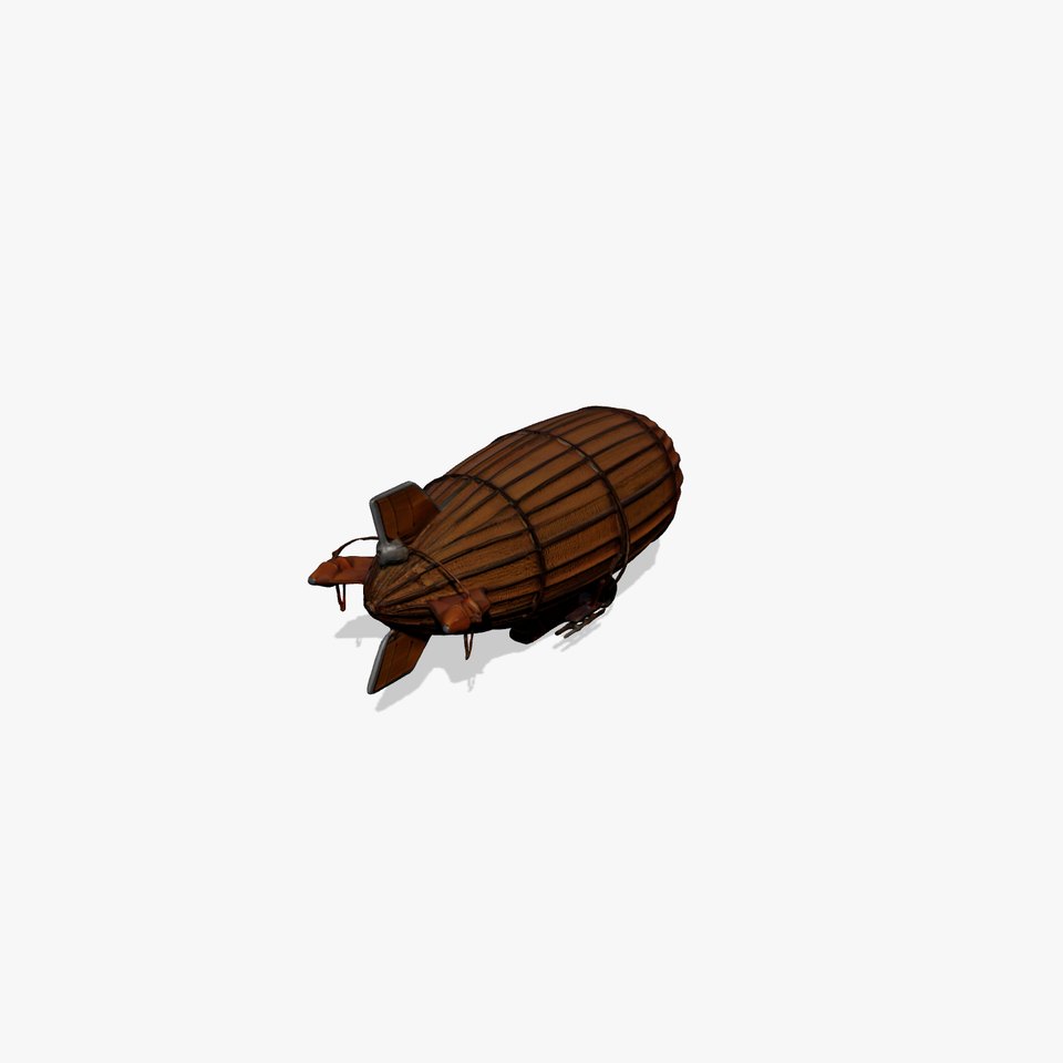 Vintage Airship Woodgrain model pack